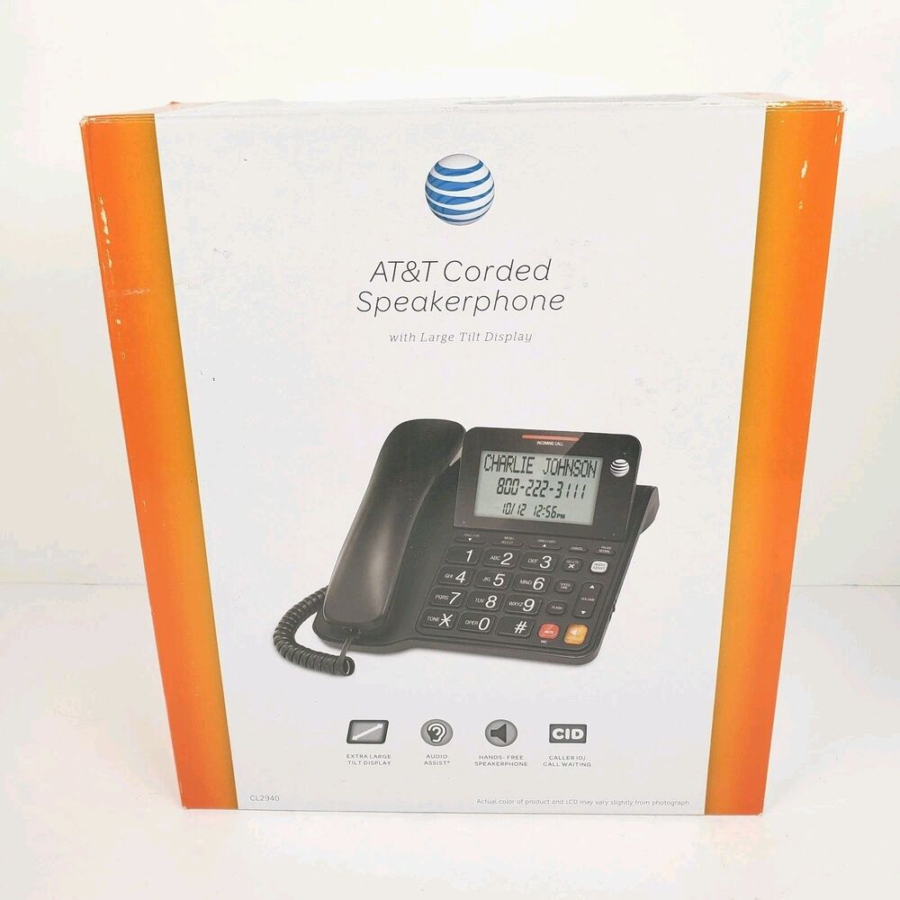 AT&T CL2940 Corded Phone with Caller ID/Call waiting Speakerphone New Sealed
